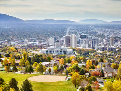 aerial view SLC