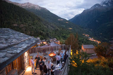 Chalet Pelerin terrace