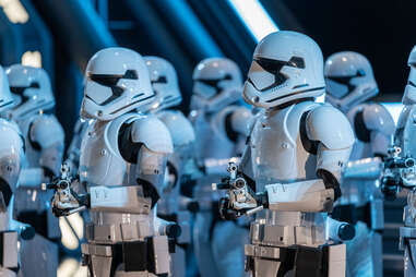 Stormtroopers in Star Wars: Rise of the Resistance 