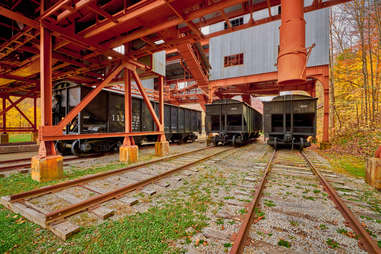 an old abandoned train station