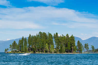 flathead lake island